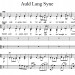 Auld Lang Syne - for old time's sake