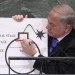 Image of Israel's Netanyahu Lied About Iran With Infamous "Clear Red Line" Threat, Mossad Leak Reveals