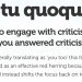Tu Quoque: Anatomy of an online argument