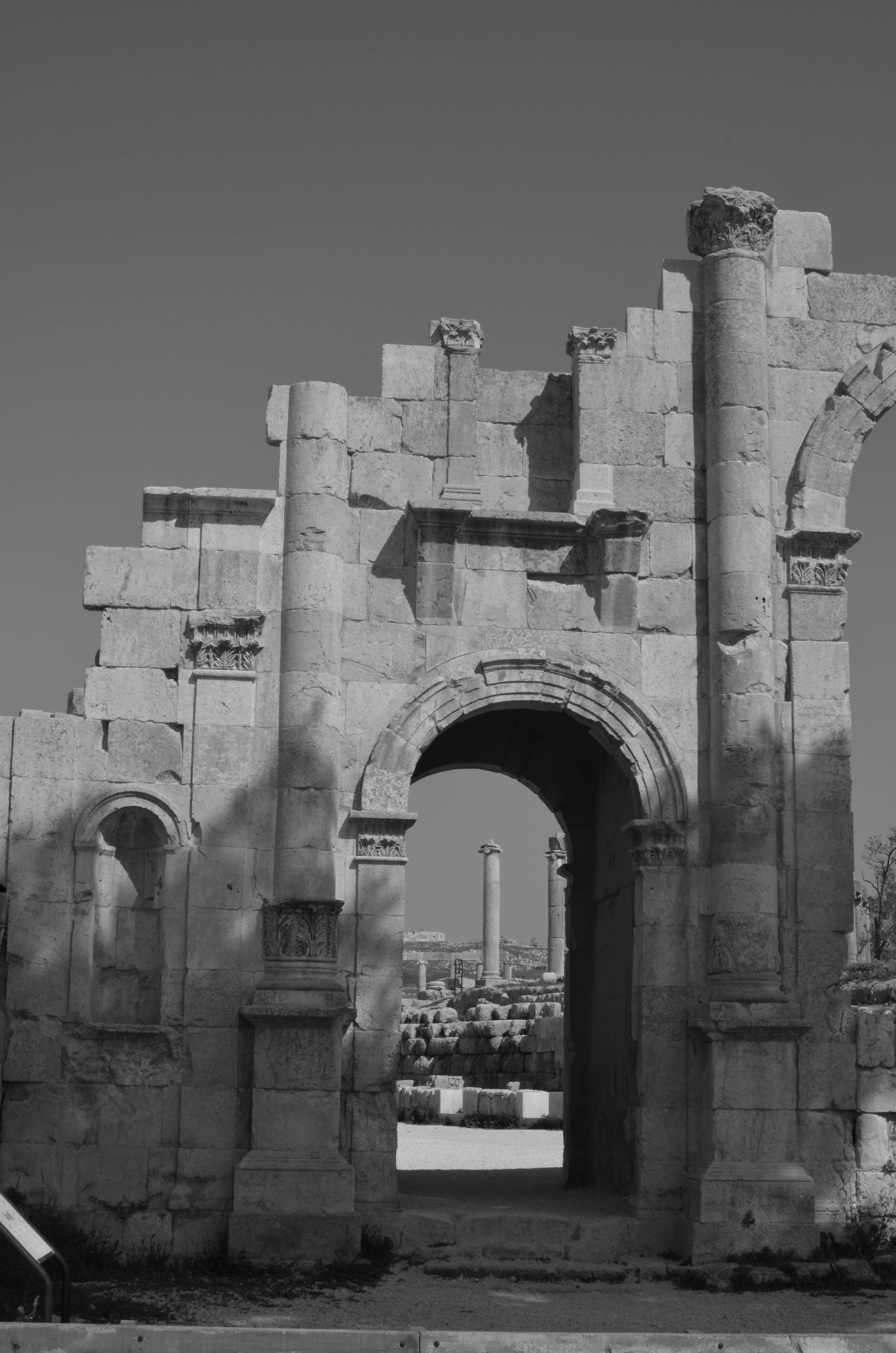 Hadrian's arch, Jordan, Jerash, Roman Empire
