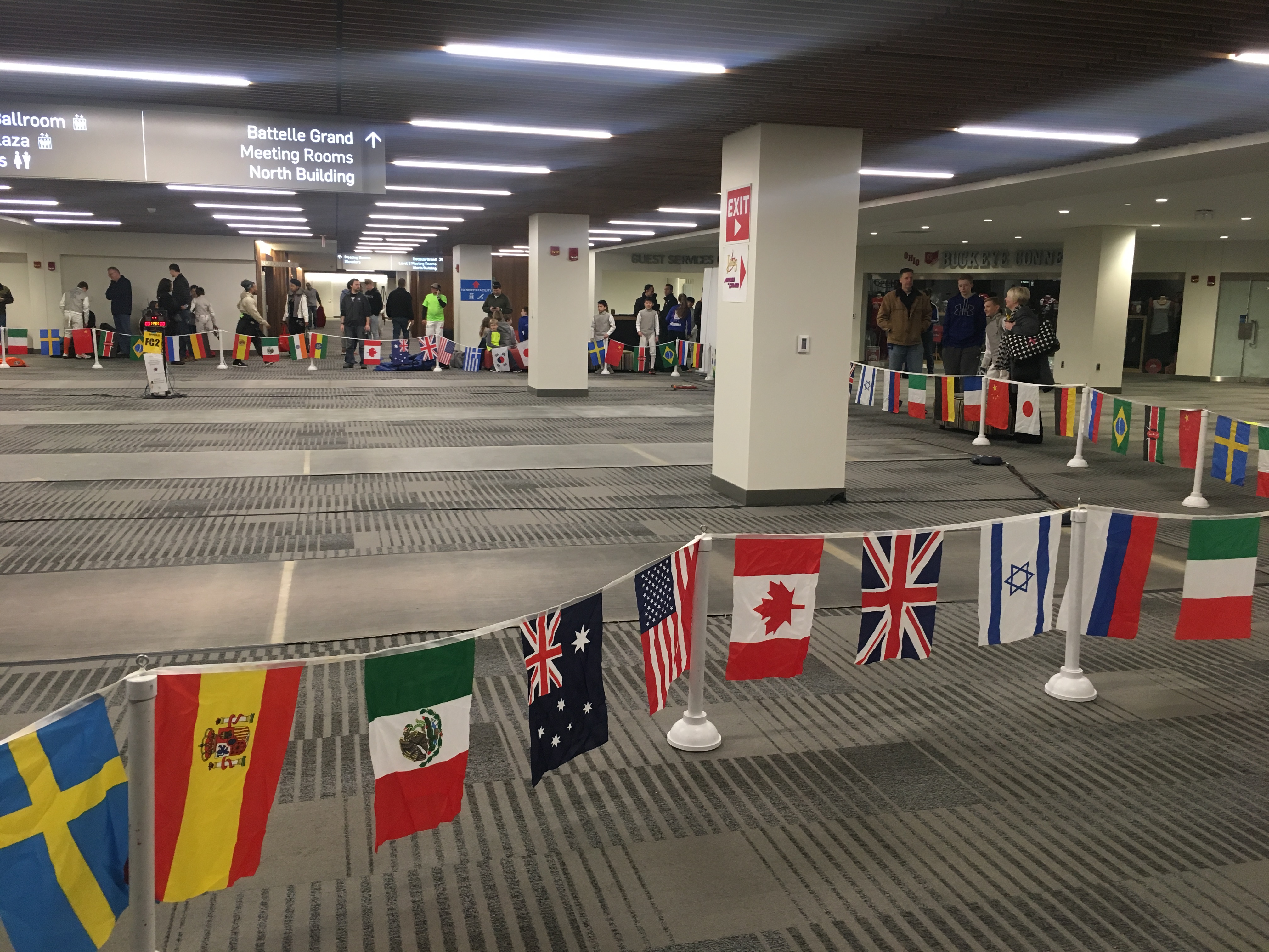 flags at the Arnold, in Columbus, Ohio